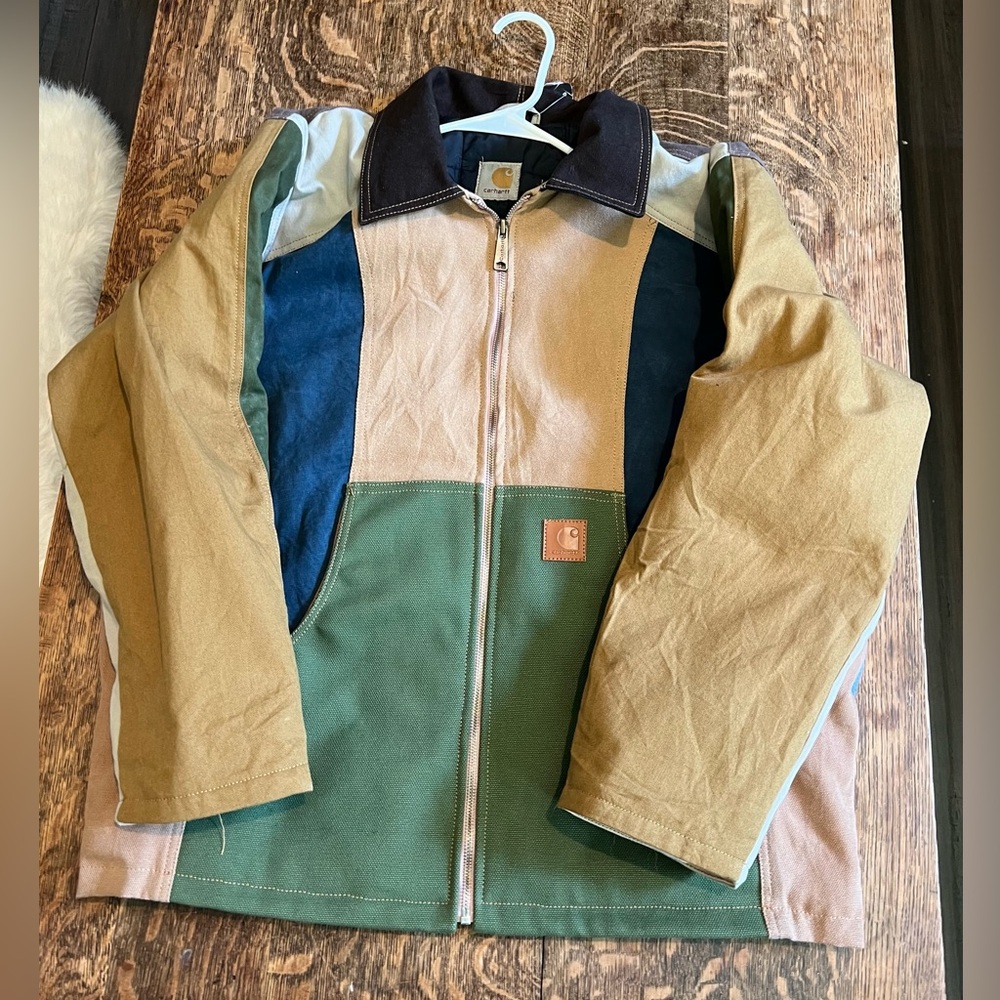 Vintage Carhartt Reworked Patch Work Jacket - Picture 2 of 10